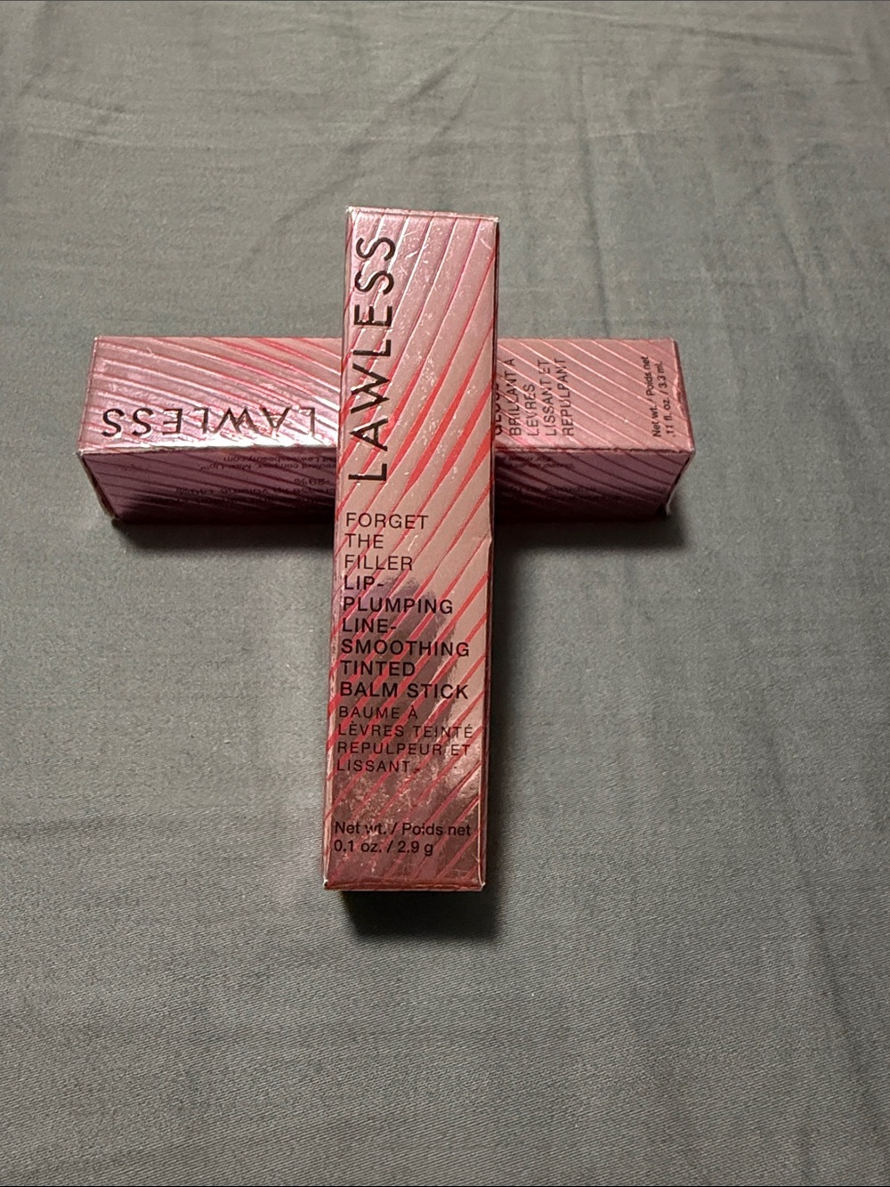 LAWLESS Tinted Plumping Balm Stick — Metallic Pink